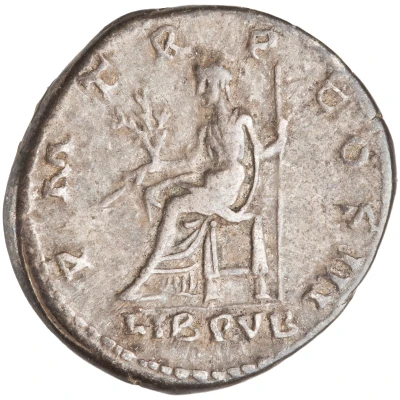Denarius - Hadrian P M TR P COS III LIB PVB; Libertas back