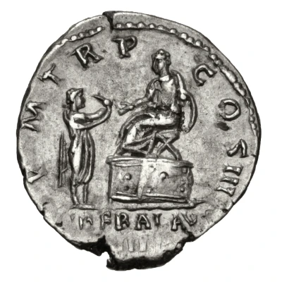 Denarius - Hadrian P M TR P COS III LIBERAL AVG III back