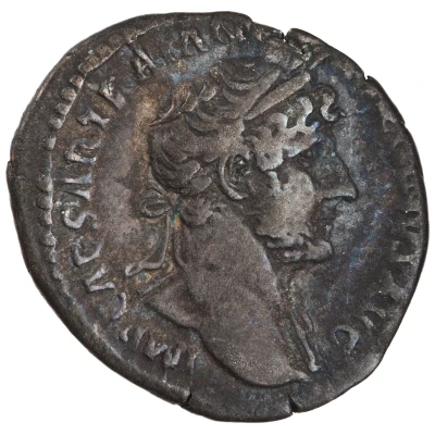 Denarius - Hadrian P M TR P COS III LIBERAL AVG III front