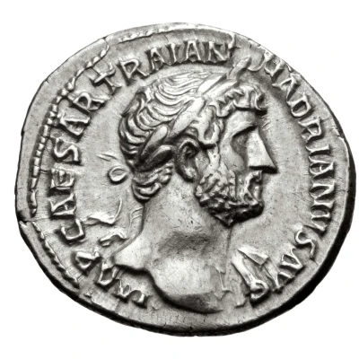 Denarius - Hadrian P M TR P COS III; Minerva front