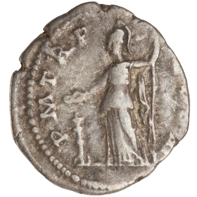 Denarius - Hadrian P M TR P COS III; Minerva back