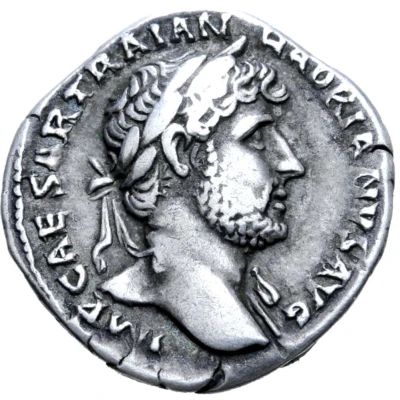 Denarius - Hadrian P M TR P COS III; Oceanus front