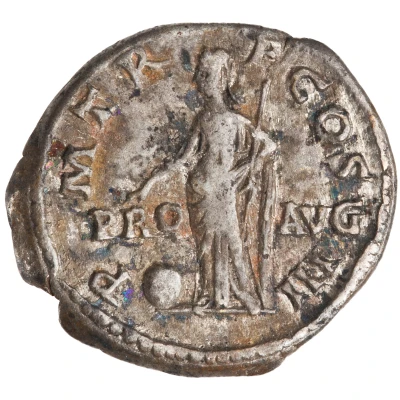 Denarius - Hadrian P M TR P COS III PRO AVG; Providentia back