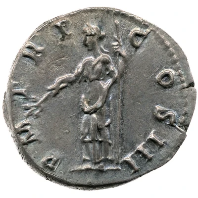 Denarius - Hadrian P M TR P COS III; Pax back