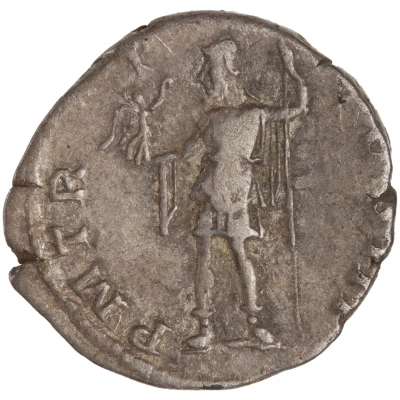 Denarius - Hadrian P M TR P COS III; Roma back