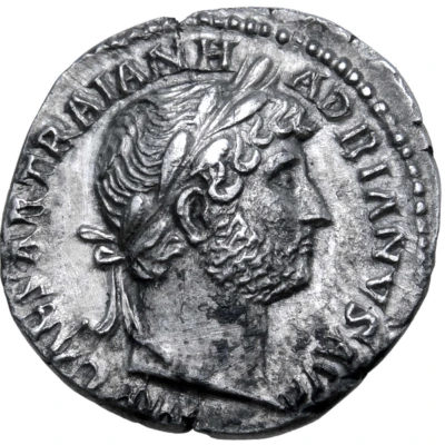 Denarius - Hadrian P M TR P COS III SAL AVG; Salus front
