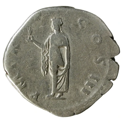 Denarius - Hadrian P M TR P COS III; Spes back