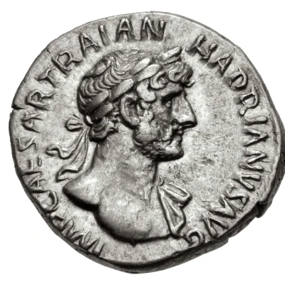 Denarius - Hadrian P M TR P COS III VOT PVB; Pietas front