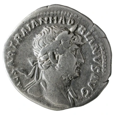 Denarius - Hadrian P M TR P COS III; Victory front