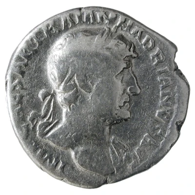 Denarius - Hadrian P M TR P COS III; Victory front