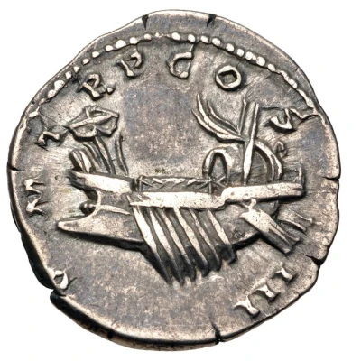 Denarius - Hadrian P M TR P COS III back