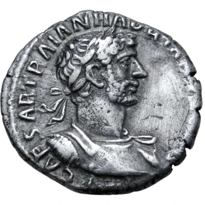 Denarius - Hadrian P M TR POTES COS III; Fortuna front