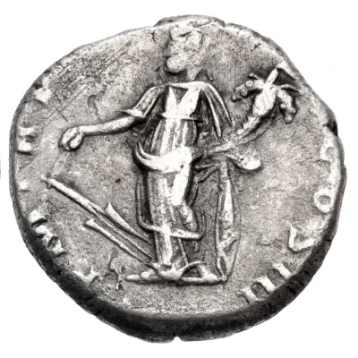 Denarius - Hadrian P M TR POTES III COS III; Fortuna back