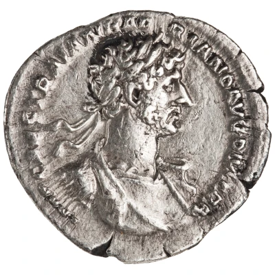 Denarius - Hadrian PARTH F DIVI NER NEP P M TR P COS CONCORD; Concordia and Spes front