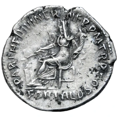 Denarius - Hadrian PARTH F DIVI NER NEP P M TR P COS FORT RED; Fortuna back
