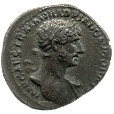 Denarius - Hadrian PARTH F DIVI NER NEP P M TR P COS PAX; Pax front