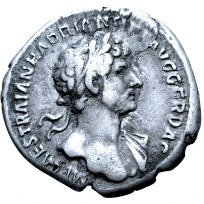 Denarius - Hadrian PARTHIC DIVI TRAIAN AVG F P M TR P COS P P CONCORD; Concordia front