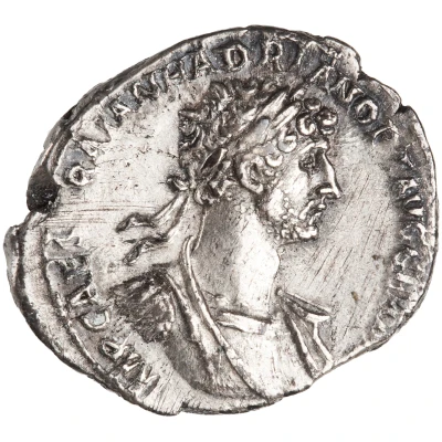 Denarius - Hadrian PARTHIC DIVI TRAIAN AVG F P M TR P COS P P CONCORD; Concordia front