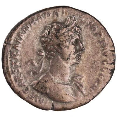 Denarius - Hadrian PARTHIC DIVI TRAIAN AVG F P M TR P COS P P FORT RED; Fortuna front