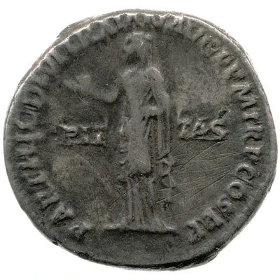Denarius - Hadrian PARTHIC DIVI TRAIAN AVG F P M TR P COS P P PIETAS; Pietas back