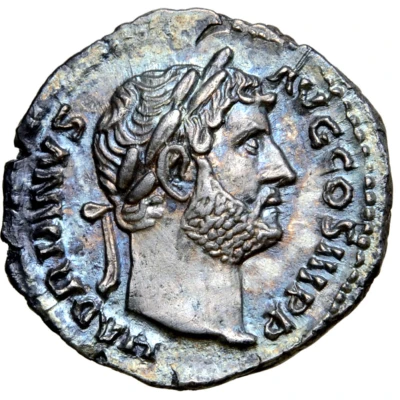 Denarius - Hadrian PIETAS AVG; Pietas front