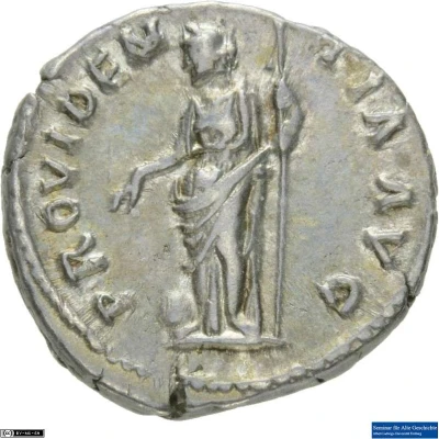 Denarius - Hadrian PROVIDENTIA AVG; Providentia back