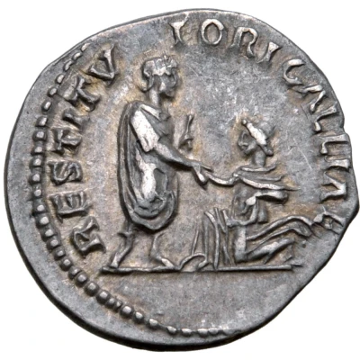 Denarius - Hadrian RESTITVTORI GALLIAE; Gallia back
