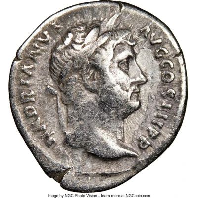 Denarius - Hadrian RESTITVTORI GALLIAE; Gallia front