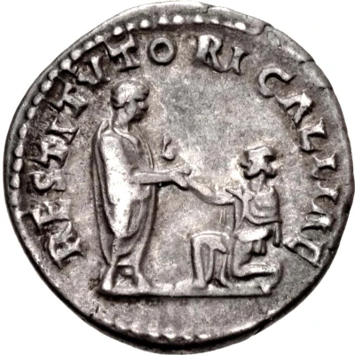 Denarius - Hadrian RESTITVTORI GALLIAE; Gallia back