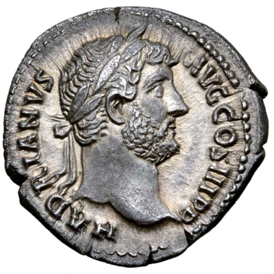 Denarius - Hadrian RESTITVTORI HISPANIAE; Hispania front