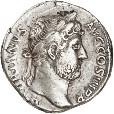 Denarius - Hadrian ROMA FELIX; Roma front