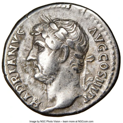Denarius - Hadrian ROMA FELIX; Roma front