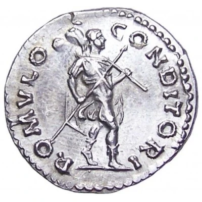 Denarius - Hadrian ROMVLO CONDITORI; Romulus back