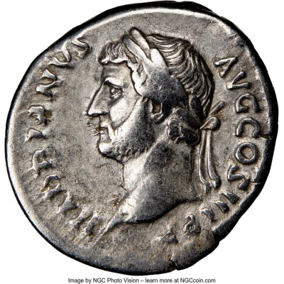 Denarius - Hadrian SALVS AVG; Salus front