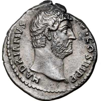 Denarius - Hadrian SPES P R; Spes front