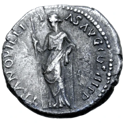 Denarius - Hadrian TRANQVILLITAS AVG COS III P P; Tranquillitas back