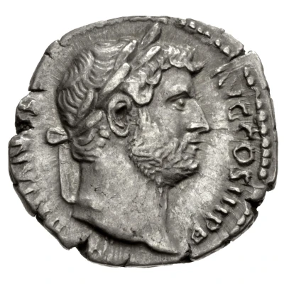 Denarius - Hadrian VICTORIA AVG; Nemesis and Victory front