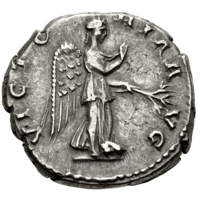 Denarius - Hadrian VICTORIA AVG; Nemesis and Victory back
