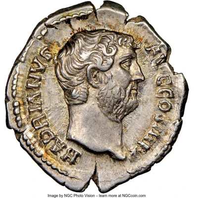 Denarius - Hadrian VICTORIA AVG; Victory front