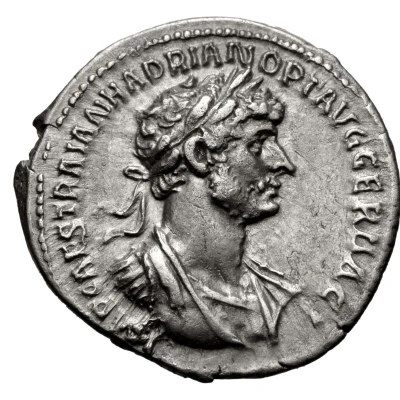 Denarius - Hadrian and Trajan PARTHIC DIVI TRAIAN AVG F P M TR P COS P P front