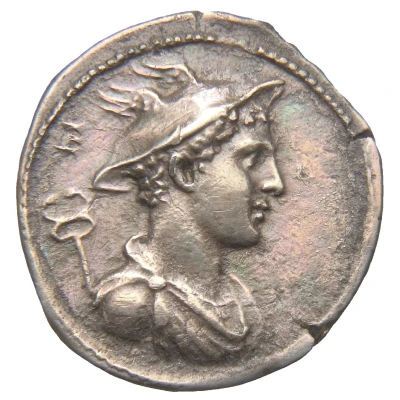 Denarius IMP CAES TRAIAN AVG GER DAC P P REST C MAMIL LIME TAN; Mercury, Odysseus, and Argos front
