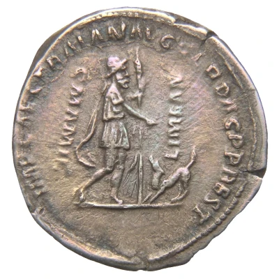 Denarius IMP CAES TRAIAN AVG GER DAC P P REST C MAMIL LIME TAN; Mercury, Odysseus, and Argos back