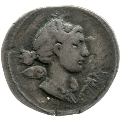Denarius IMP CAES TRAIAN AVG GER DAC P P REST C VAL FLA IMPERAT EX S C; Victory front