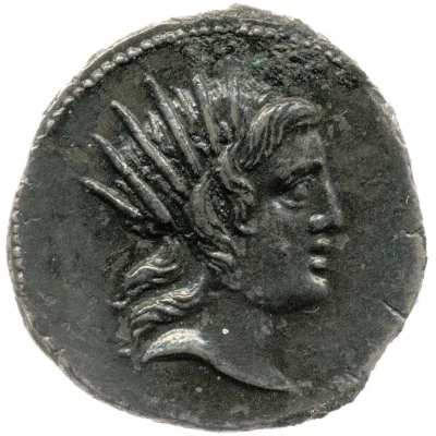 Denarius IMP CAES TRAIAN AVG GER DAC P P REST L LVCRETI TRIO; Sol front