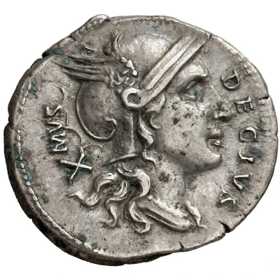 Denarius IMP CAES TRAIAN AVG GER DAC P P REST ROMA; Roma, Castor, and Pollux front