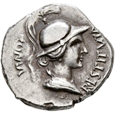 Denarius IVPPITER LIBERATOR; Roma and Jupiter front