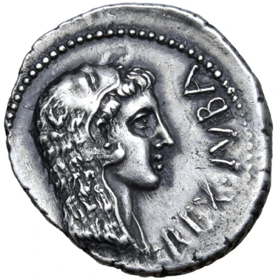 Denarius - Juba II Caesarea front