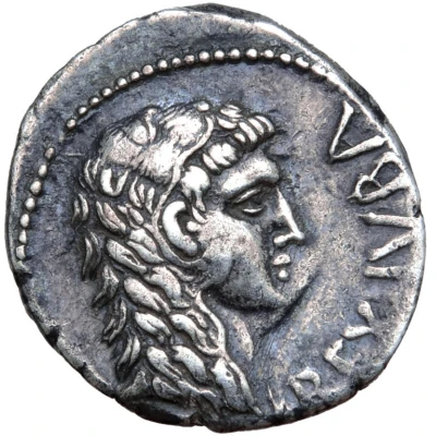 Denarius - Juba II Caesarea front