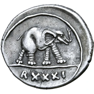 Denarius - Juba II Caesarea back