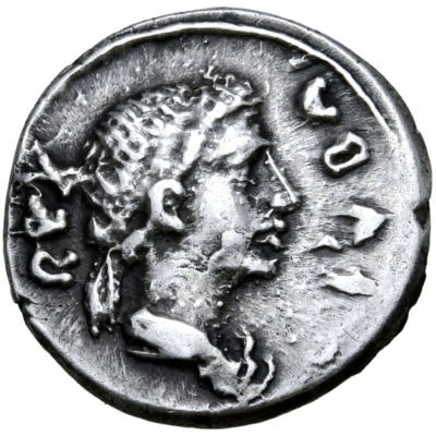 Denarius - Juba II Caesarea front